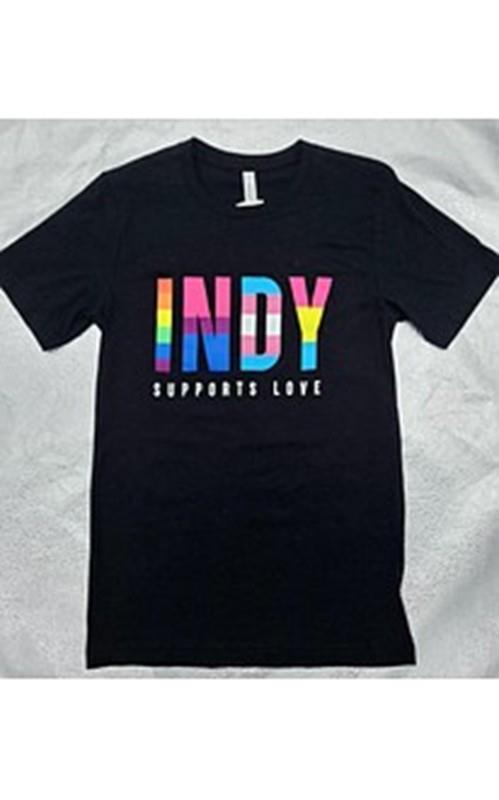 TEE INDY SUPPORTS LOVE,9026SSP/3001CVC