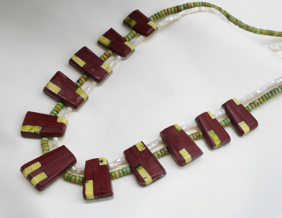 DR2 PPST/SPT/GRN TRQ Necklace