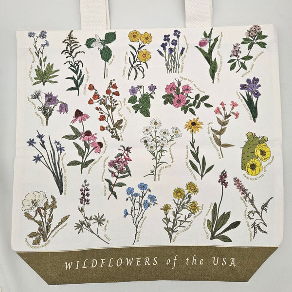 Wildflower Canvas Tote