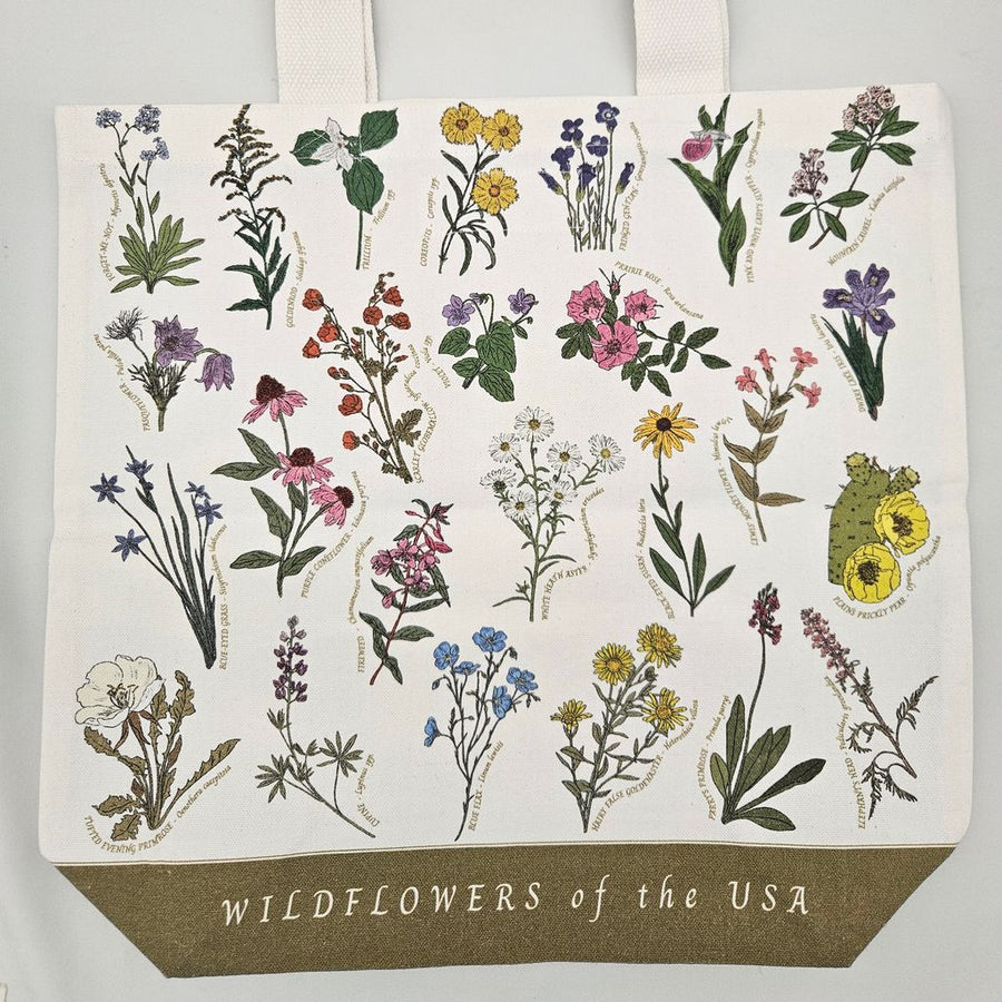 Wildflower Canvas Tote