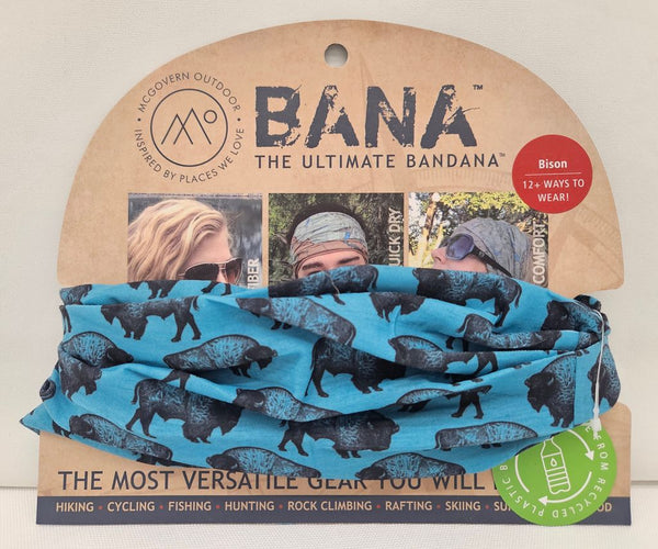 Bison Teal Bandana