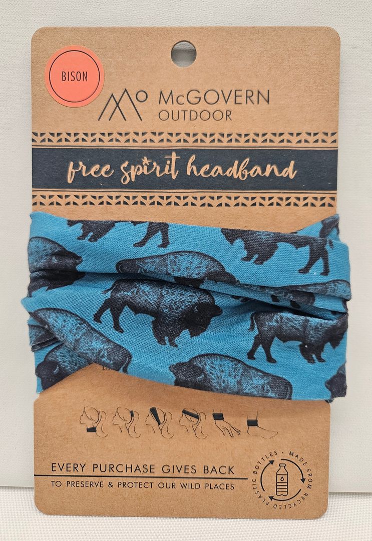 Bison Teal Headband
