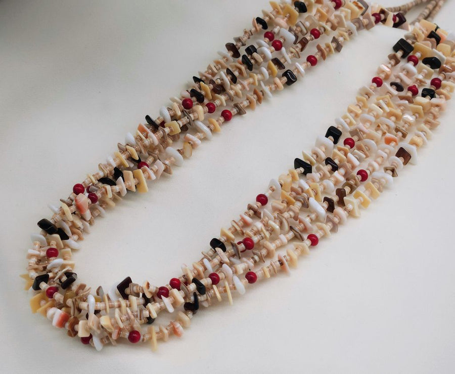 5 Strand Heishi Necklace