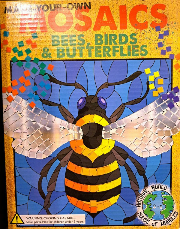 MOSAIC ART BEE BIRD BUTTERFLY