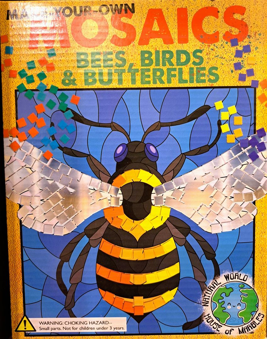 MOSAIC ART BEE BIRD BUTTERFLY
