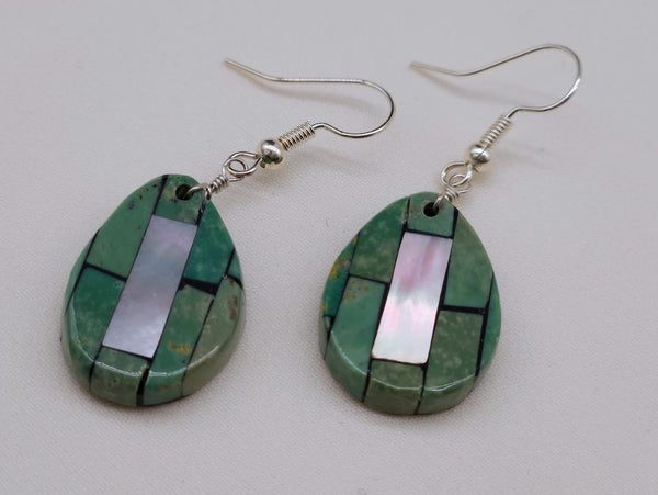 DR2 Teardrop & Heart Dangle Earrings