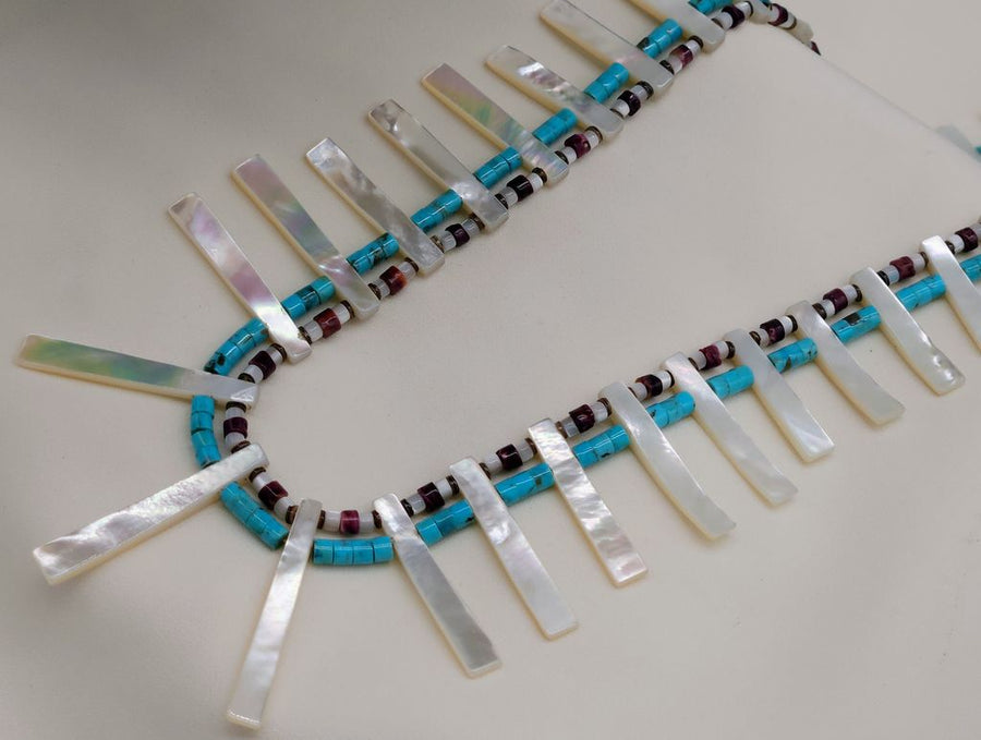 DR2 MOP/PRP/TRQ Necklace