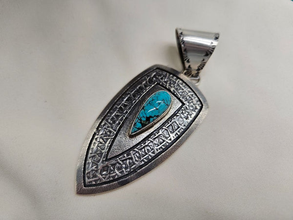 Turquoise Stamp Pendant