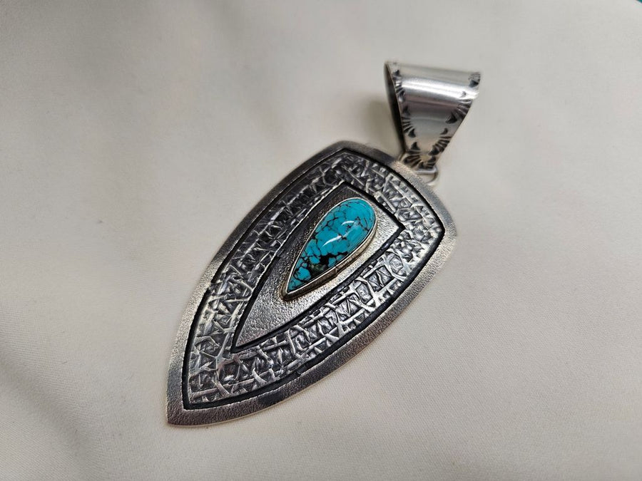 Turquoise Stamp Pendant