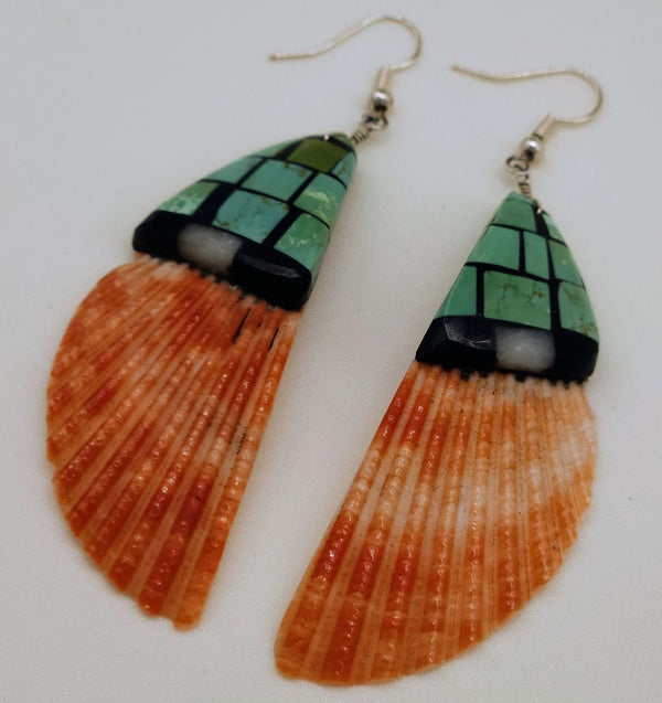 DR2 SPO/TRQ CPR Hoop Earrings