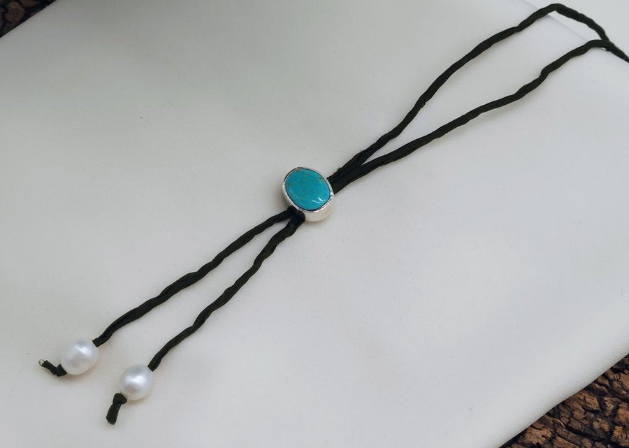RK Silk Bolo Tie TRQ