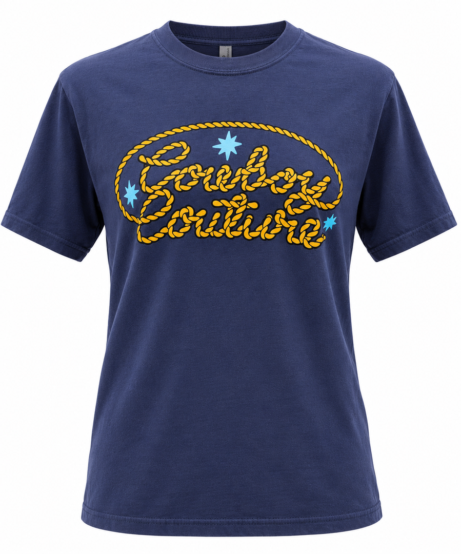 TEE NAVY COWBOY COUTURE