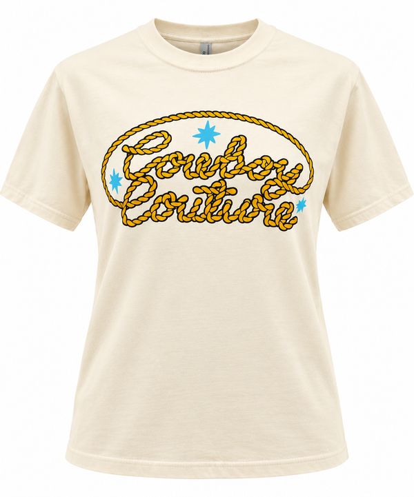 TEE IVORY COWBOY COUTURE