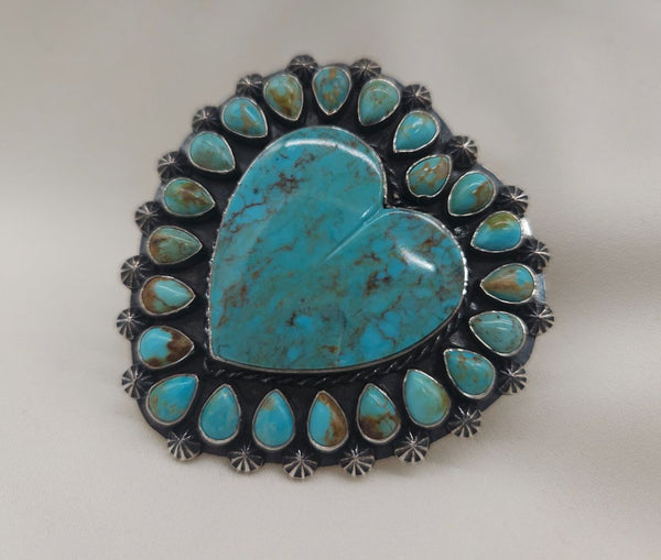 Kingman Turquoise Heart Ring
