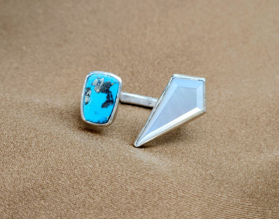 RK Double Stone Ring