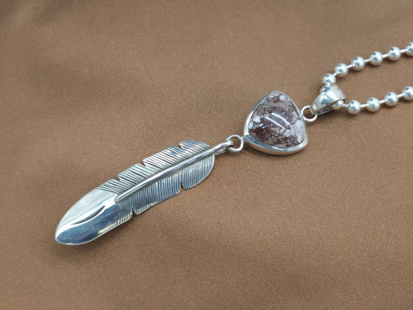 Wild Horse Eagle Feather Necklace