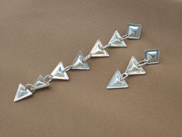 Asymmetric Repousse Earring