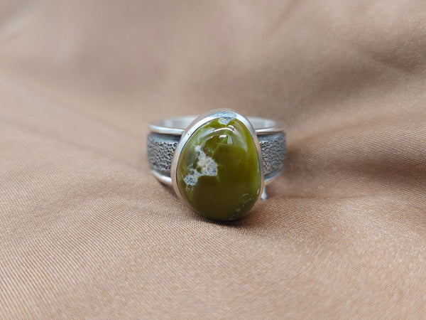RING AJAX TURQ STERLING