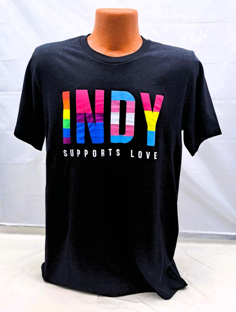 TEE XL INDY SUPPORTS LOVE