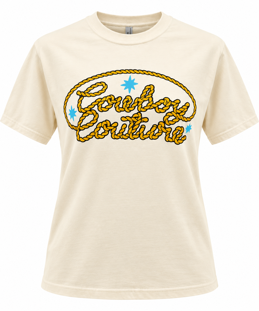 TEE IVORY COWBOY COUTURE