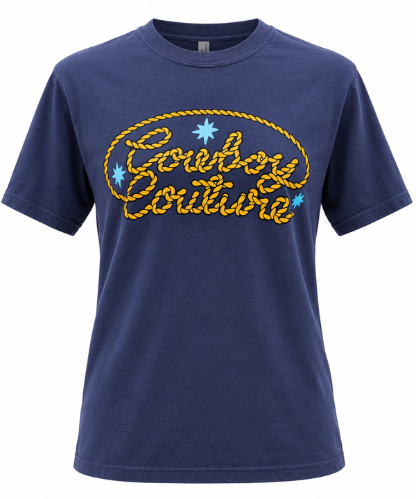 TEE NAVY COWBOY COUTURE